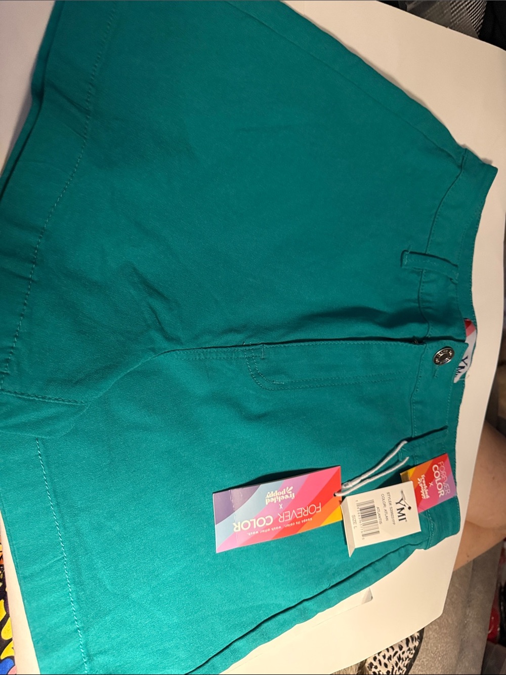 YMI Teal Bermuda Shorts